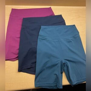 TomTiger Yoga Shorts for Women Tummy Control High Waist Biker Shorts Exercise